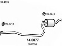 Toba esapament intermediara FORD FIESTA Mk IV (JA_, JB_) (1995 - 2002) ASSO 14.6077