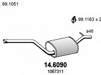 Toba esapament intermediara FORD FOCUS (DAW, DBW) (1998 - 2007) ASSO 14.6090