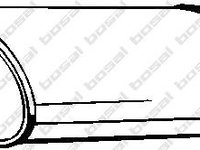 Toba esapament intermediara FORD TRANSIT bus (E_ _), FORD TRANSIT Van (E_ _), FORD TRANSIT platou / sasiu (E_ _) - BOSAL 155-231