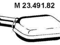 Toba esapament intermediara MERCEDES-BENZ E-CLASS Cabriolet (A124) EBERSPÄCHER 23.491.82