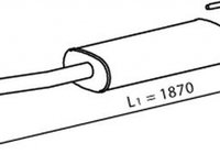 Toba esapament intermediara MERCEDES-BENZ SPRINTER 5-t platou sasiu 906 DINEX 56356