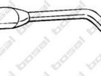 Toba esapament intermediara MITSUBISHI COLT Mk V (CJ_, CP_) (1995 - 2003) BOSAL 285-275