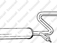 Toba esapament intermediara NISSAN MAXIMA (A32) - BOSAL 287-703