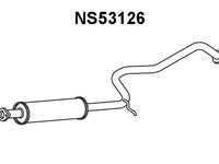 Toba esapament intermediara NISSAN PRIMERA Traveller W10 VENEPORTE NS53126