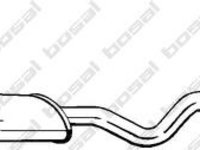 Toba esapament intermediara NISSAN SENTRA II hatchback (N16), NISSAN SENTRA II (N16) - BOSAL 288-389