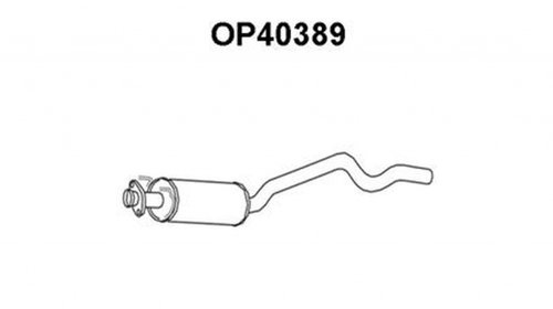 Toba esapament intermediara OPEL ASTRA F 56 5