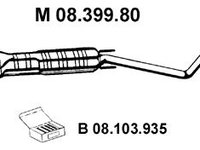 Toba esapament intermediara OPEL ASTRA F CLASSIC kombi Producator EBERSPÄCHER 08.399.80