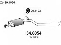 Toba esapament intermediara OPEL ASTRA F Van (55_) (1991 - 1999) ASSO 34.6054