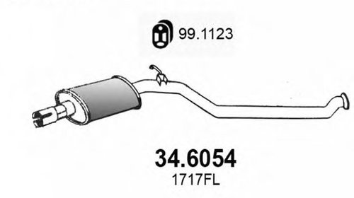 Toba esapament intermediara OPEL ASTRA G Comb