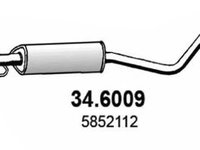 Toba esapament intermediara OPEL ASTRA G Limuzina (F69) (1998 - 2009) ASSO 34.6009 piesa NOUA