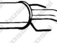 Toba esapament intermediara OPEL ASTRA G limuzina (F69_) (1998 - 2009) BOSAL 284-343