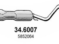 Toba esapament intermediara OPEL ASTRA G limuzina (F69_) (1998 - 2009) ASSO 34.6007