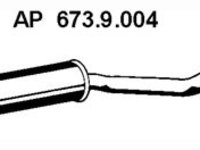 Toba esapament intermediara OPEL CORSA C F08 F68 Producator EBERSPÄCHER 673.9.004