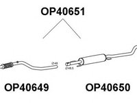 Toba esapament intermediara OPEL MERIVA VENEPORTE OP40651