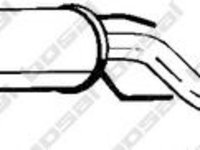 Toba esapament intermediara OPEL VECTRA B combi (31_) (1996 - 2003) BOSAL 285-409