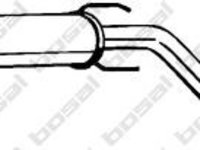 Toba esapament intermediara OPEL ZAFIRA A (F75_), VAUXHALL ZAFIRA Mk I (A) (F75) - BOSAL 285-117