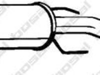 Toba esapament intermediara OPEL ZAFIRA A (F75_), VAUXHALL ZAFIRA Mk I (A) (F75) - BOSAL 284-339