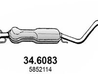 Toba esapament intermediara OPEL ZAFIRA A (F75_) (1999 - 2005) ASSO 34.6083