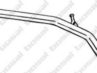 Toba esapament intermediara PEUGEOT 206 CC (2D) (2000 - 2016) BOSAL 285-603