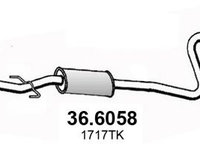 Toba esapament intermediara PEUGEOT 207 CC (WD) (2007 - 2016) ASSO 36.6058 piesa NOUA