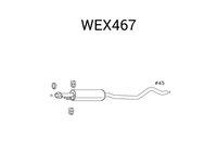 Toba esapament intermediara QWP WEX467