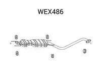 Toba esapament intermediara QWP WEX486