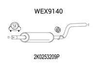 Toba esapament intermediara QWP WEX9140