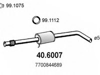 Toba esapament intermediara RENAULT MEGANE I Scenic (JA0/1) (1996 - 2001) ASSO 40.6007 piesa NOUA