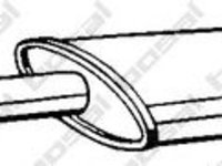 Toba esapament intermediara RENAULT MODUS / GRAND MODUS (F/JP0) (2004 - 2016) BOSAL 200-531 piesa NOUA