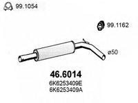 Toba esapament intermediara SEAT CORDOBA (6K1, 6K2) (1993 - 1999) ASSO 46.6014 piesa NOUA