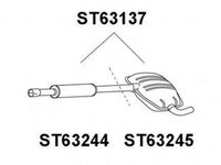 Toba esapament intermediara SEAT TOLEDO I 1L VENEPORTE ST63245