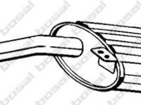 Toba esapament intermediara VAUXHALL MONTEREY, OPEL MONTEREY A (UBS_), ISUZU TROOPER (UB) - BOSAL 281-515