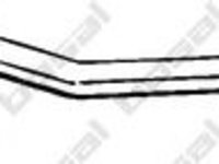 Toba esapament intermediara VOLVO S60 I (2000 - 2010) BOSAL 286-191 piesa NOUA