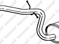 Toba esapament intermediara VW GOLF 6 Variant (AJ5) (2009 - 2013) BOSAL 281-961