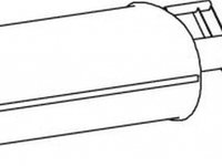 Toba esapament intermediara VW LT 28-46 II caroserie 2DA 2DD 2DH DINEX 74406