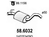 Toba esapament intermediara VW VENTO (1H2) (1991 - 1998) ASSO 58.6032