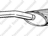 Toba esapament KIA SPORTAGE K00 BOSAL 283-873