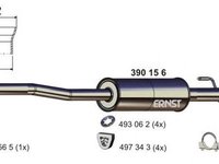 Toba esapament MERCEDES-BENZ SPRINTER 3-t platou sasiu 906 ERNST 390156