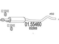 Toba esapament OPEL ASTRA F hatchback 53 54 58 59 MTS 1.5546