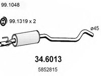 Toba esapament OPEL CORSA B 73 78 79 ASSO 346013