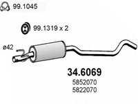 Toba esapament OPEL CORSA B 73 78 79 ASSO 346069