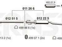 Toba esapament OPEL CORSA C F08 F68 ERNST 011266