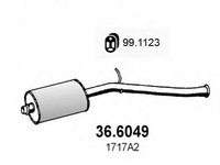 Toba esapament PEUGEOT 206 hatchback 2A C ASSO 366049