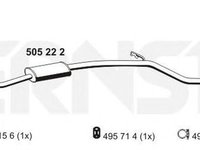 Toba esapament PEUGEOT 206 SW 2E K ERNST 505222