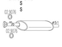 Toba esapament PEUGEOT BOXER platou sasiu ZCT MTS 1.5781