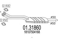 Toba esapament primara BMW 3 cupe E46 MTS 1.3186