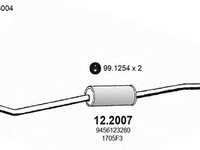 Toba esapament primara CITROEN JUMPY caroserie BS BT BY BZ ASSO 122007