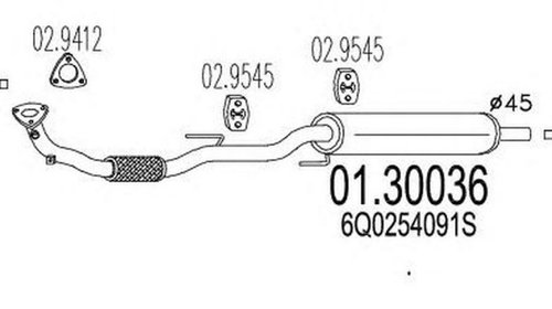 Toba esapament primara SEAT IBIZA V 6J5 6P1 M