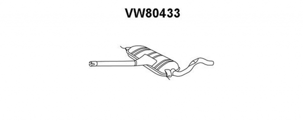 Toba esapament primara VW PASSAT Variant 3B5 VENEPORTE VW80433