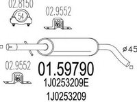 Toba esapament SKODA OCTAVIA 1U2 MTS 1.5979